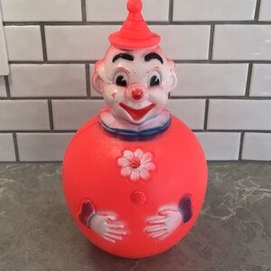 Vintage Clown Rolly - Polly Regal Toy 1960s Musical Toy